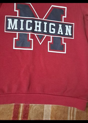 Bordo Kapüşonlu Erkek  çocuk Sweatshirt - Görsel 2