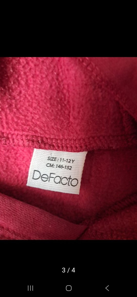 Bordo Kapüşonlu Erkek  çocuk Sweatshirt - Görsel 3