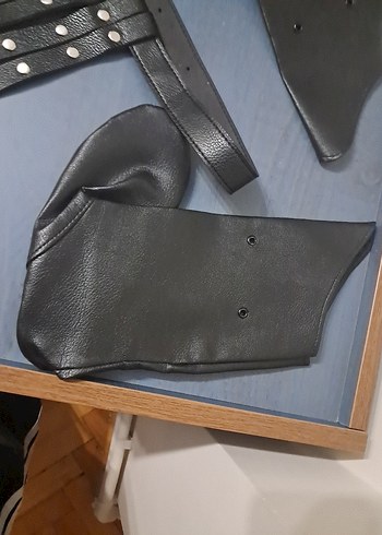 Erkek Çocuk Deri Kemer ve Eldiven Seti - Görsel 4