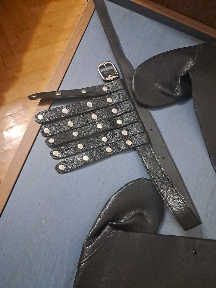 Erkek Çocuk Deri Kemer ve Eldiven Seti - Görsel 5