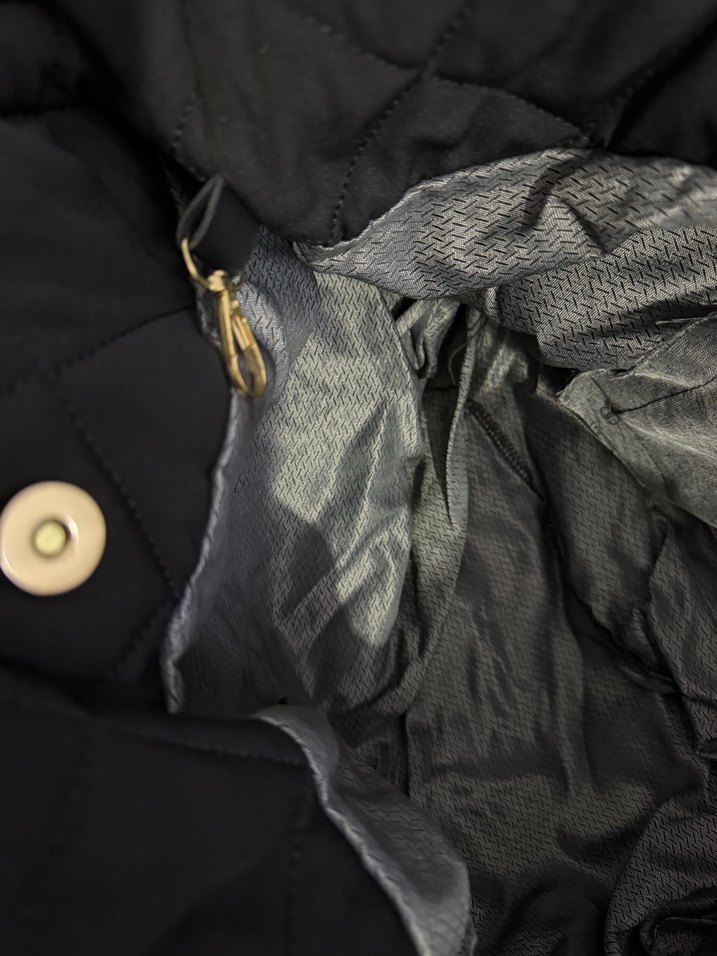 Siyah Kumaş Omuz Çanta - Görsel 3