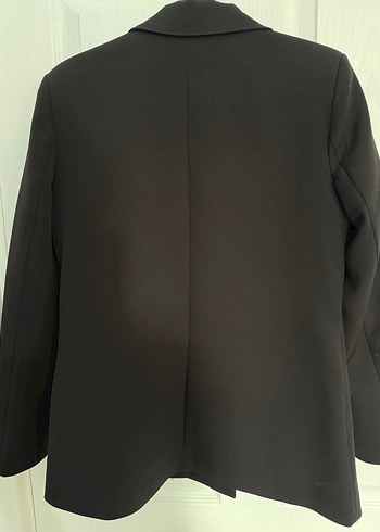 Siyah Düğmeli Kadın Blazer Ceket - Görsel 2