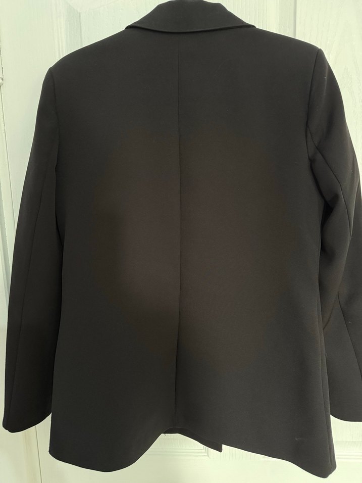 Siyah Düğmeli Kadın Blazer Ceket - Görsel 2