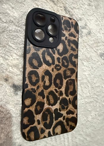 Kahverengi Leopar Desenli Telefon Kılıfı - Görsel 2
