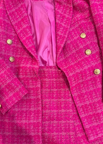 Blazer Ceket Şort Etek Takımı - Görsel 4