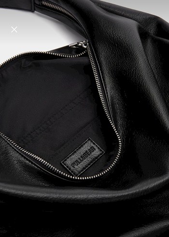 Siyah Deri Çanta - Görsel 2