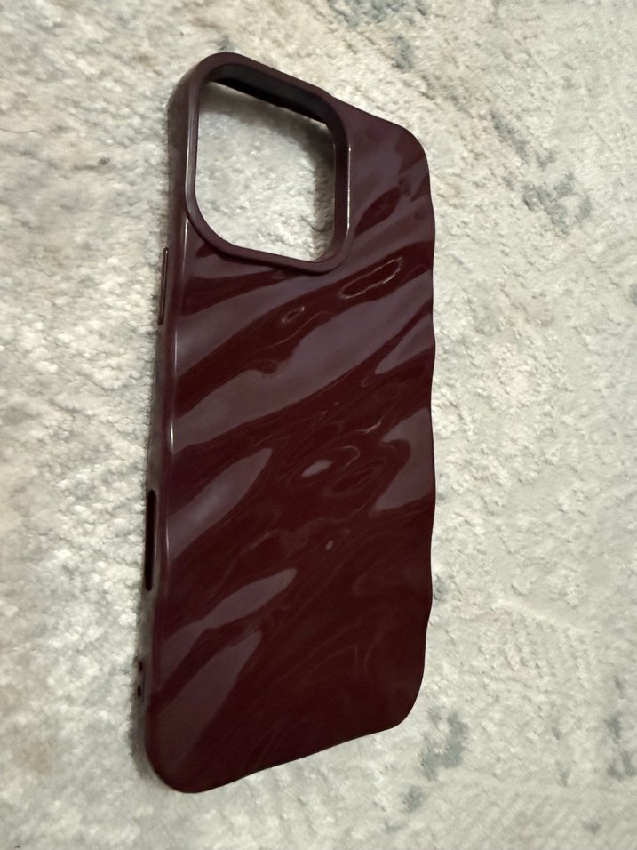 Parlak Bordo Telefon Kılıfı - Görsel 2