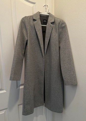 Gri Uzun Klasik Kaban - Görsel 3