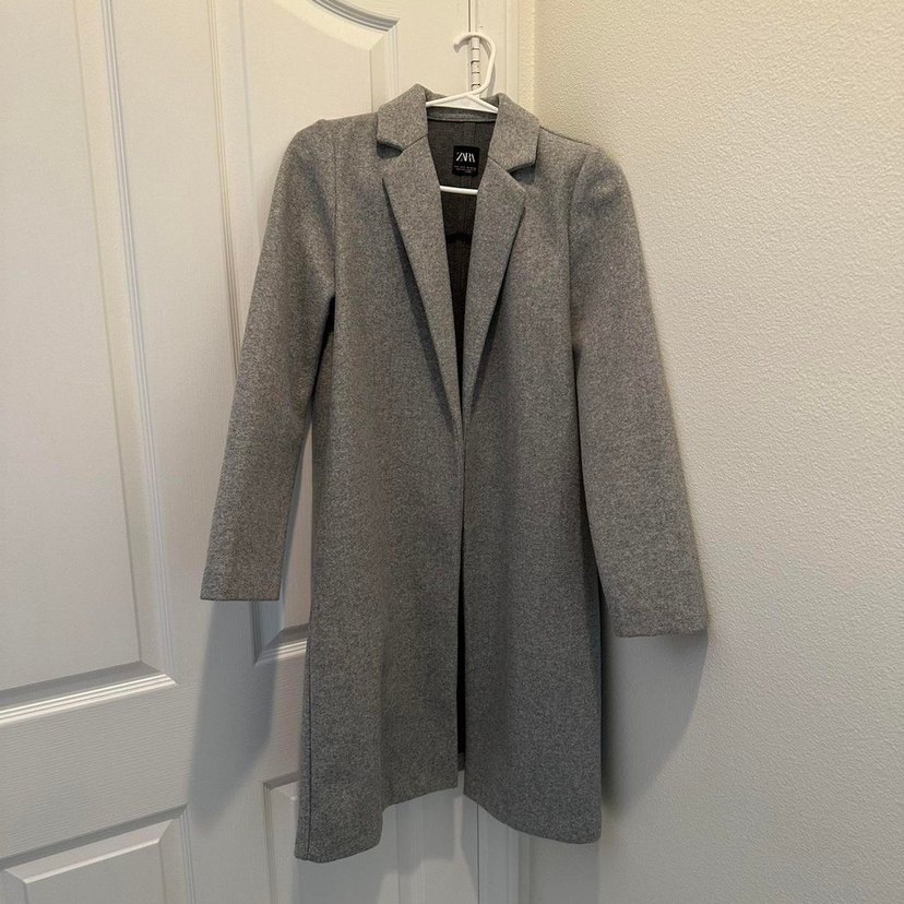 Gri Uzun Klasik Kaban - Görsel 3