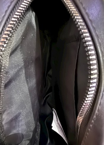 Siyah Deri Zebra Desenli Çanta - Görsel 3