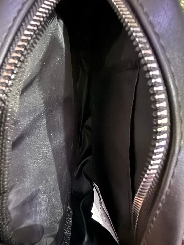 Siyah Deri Zebra Desenli Çanta - Görsel 3