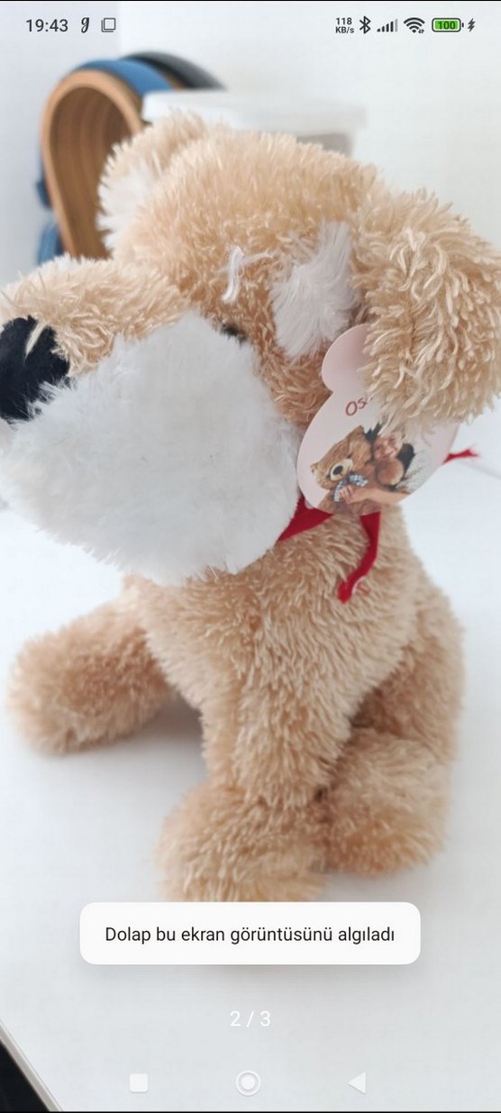 Kahverengi Yumuşak Peluş Köpek Oyuncak - Görsel 2