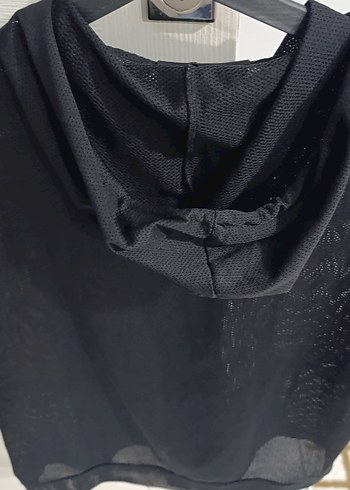 Kadın Siyah Kısa Kollu Fit Kesim Sweatshirt - Görsel 4