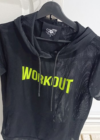 Kadın Siyah Kısa Kollu Fit Kesim Sweatshirt - Görsel 2