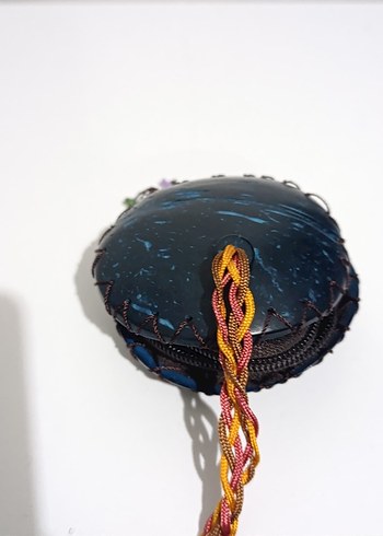 Mavi Deri cuzdan - Görsel 4