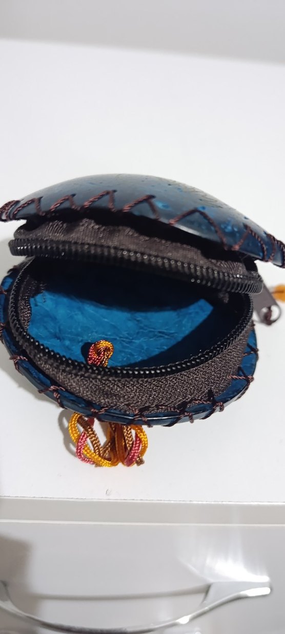 Mavi Deri cuzdan - Görsel 2