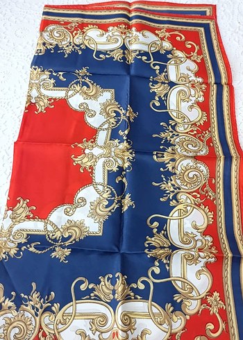 Renkli Kadın İpek Fular - Görsel 4