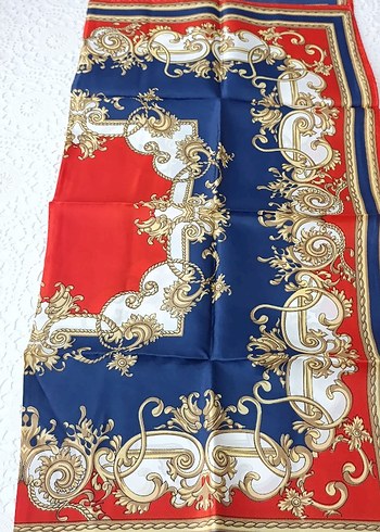 Renkli Kadın İpek Fular - Görsel 3