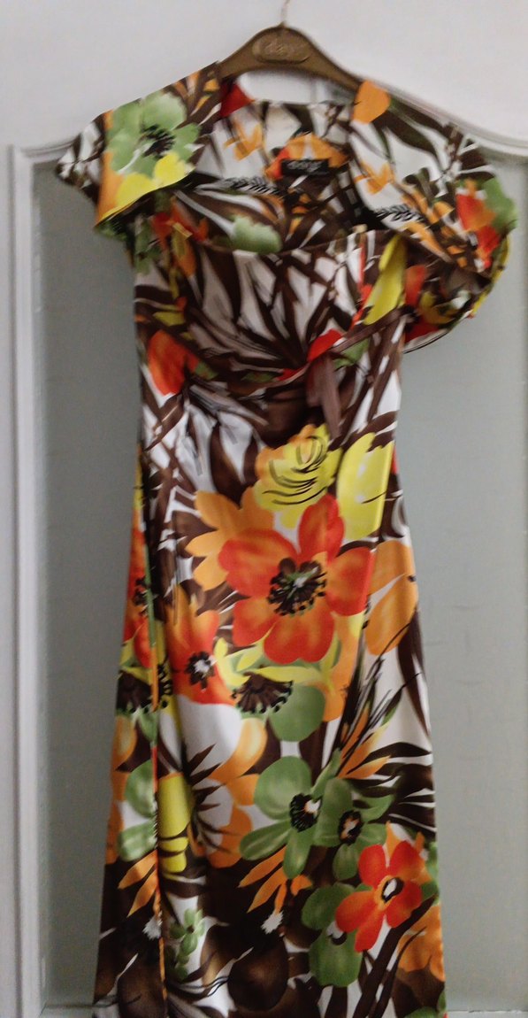 Çiçek Desenli Uzun Straplez Bohem Elbise - Görsel 2