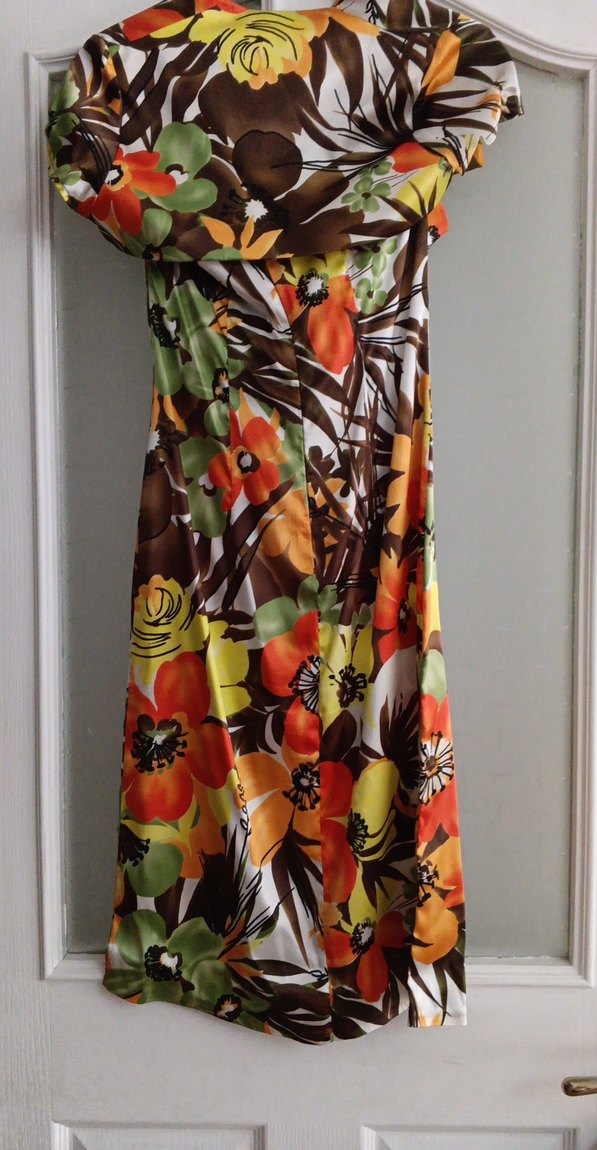 Çiçek Desenli Uzun Straplez Bohem Elbise - Görsel 3