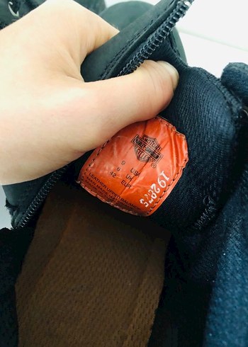 Siyah Deri Erkek Biker Bot - Görsel 4