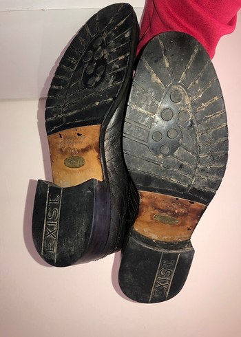 Kahverengi Deri Yılan Desenli Biker Bot - Görsel 4