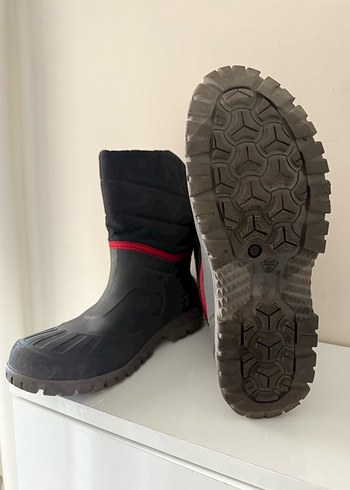 Gri Erkek Outdoor Botları Velcro Kapatma kar botu 44-45numara - Görsel 3