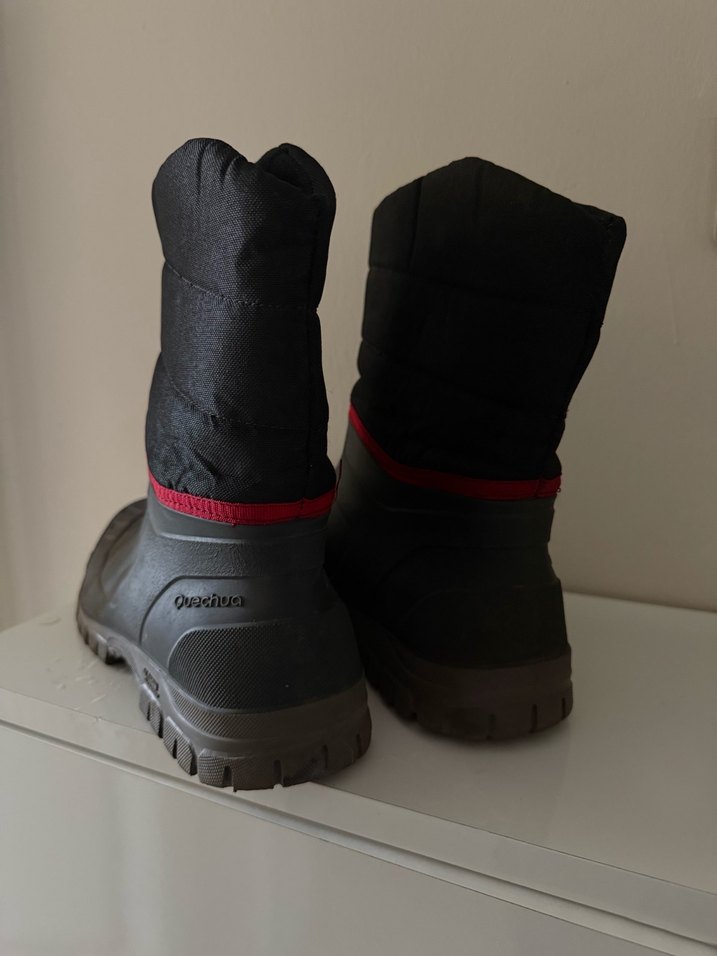Gri Erkek Outdoor Botları Velcro Kapatma kar botu 44-45numara - Görsel 2