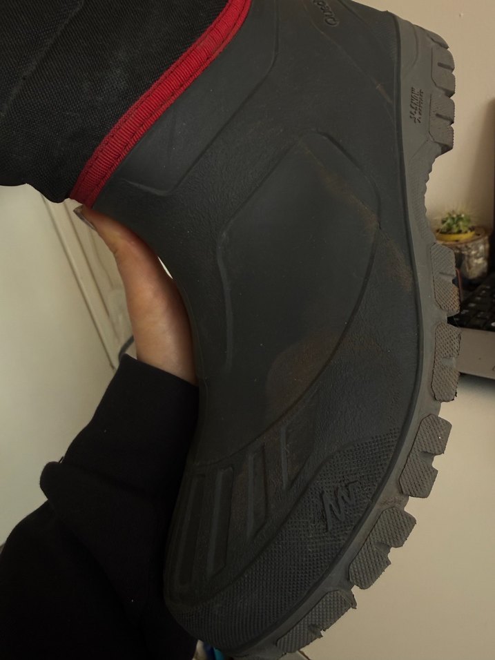 Gri Erkek Outdoor Botları Velcro Kapatma kar botu 44-45numara - Görsel 4