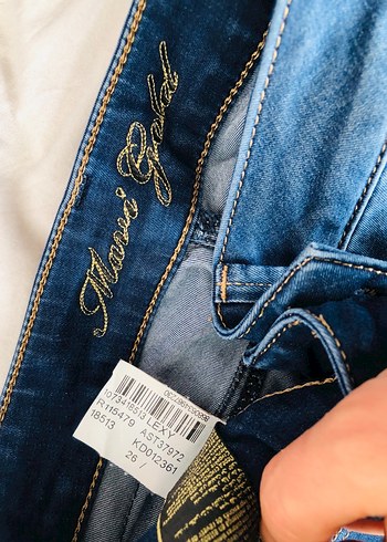 Kadın Lacivert Denim Normal Boy Pantolon - Görsel 3