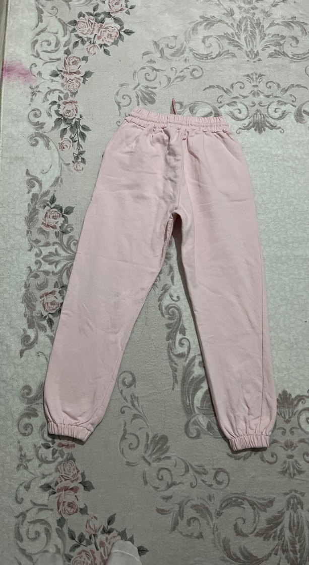 Pembe Rahat Kesim Kadın Eşofman Altı - Görsel 2