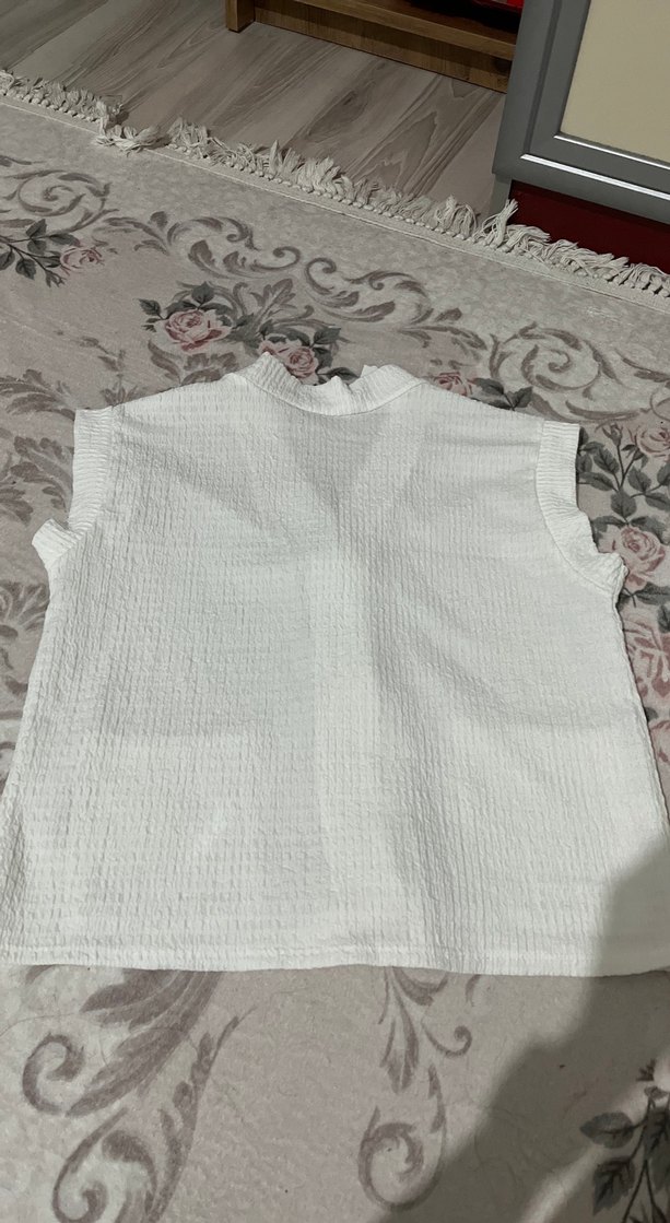 Beyaz askılı yelek - Görsel 2