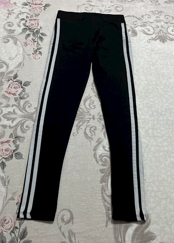 Siyah Elastik Bantlı Kadın Tayt - Görsel 2