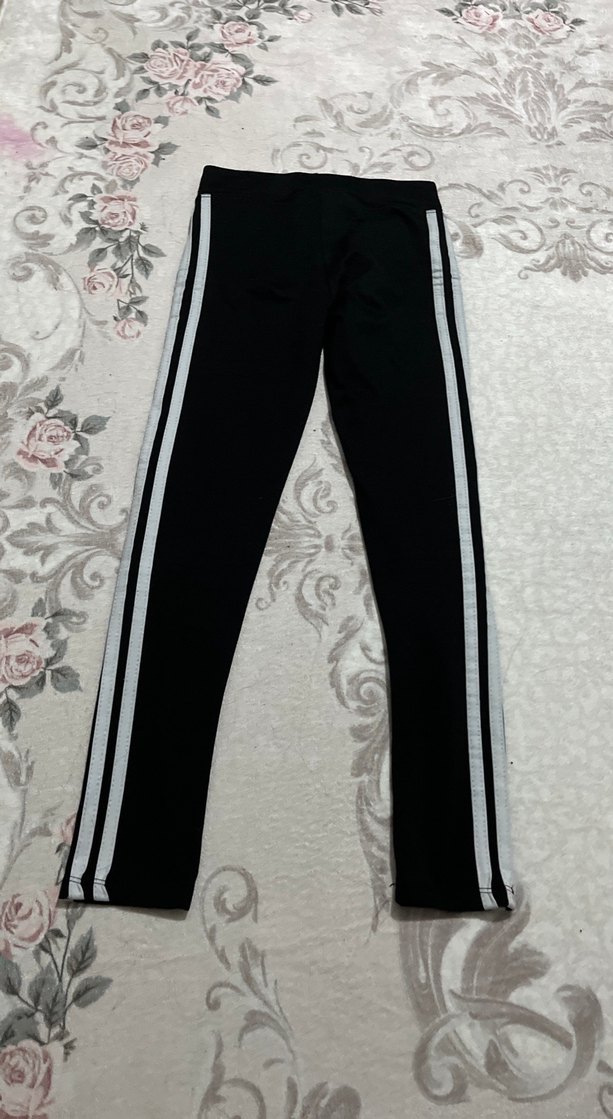 Siyah Elastik Bantlı Kadın Tayt - Görsel 2