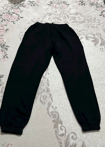 Siyah Rahat Kesim Kadın Eşofman Altı - Görsel 2