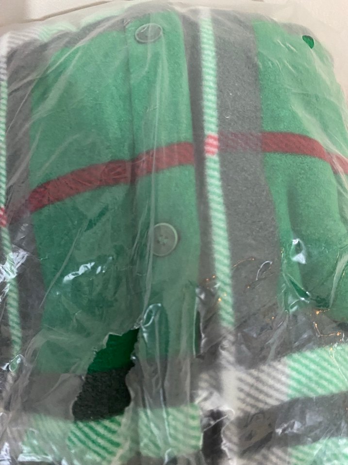 Erkek Yeşil Ekose Desenli Polar Gömlek - Görsel 3