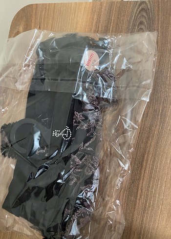 85 B Bej Nakışlı Gotik Midi Sütyen takım - Görsel 5