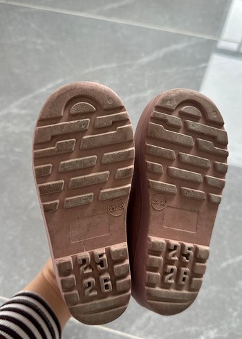 Kız Çocuk Pembe Lastik Botlar - Görsel 4