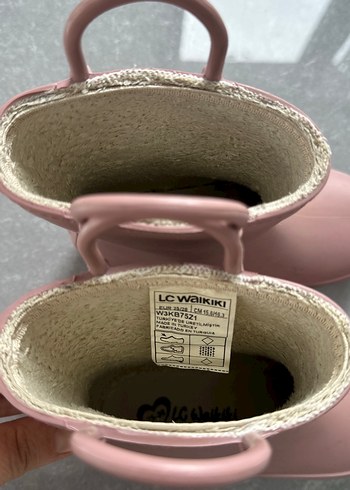 Kız Çocuk Pembe Lastik Botlar - Görsel 3