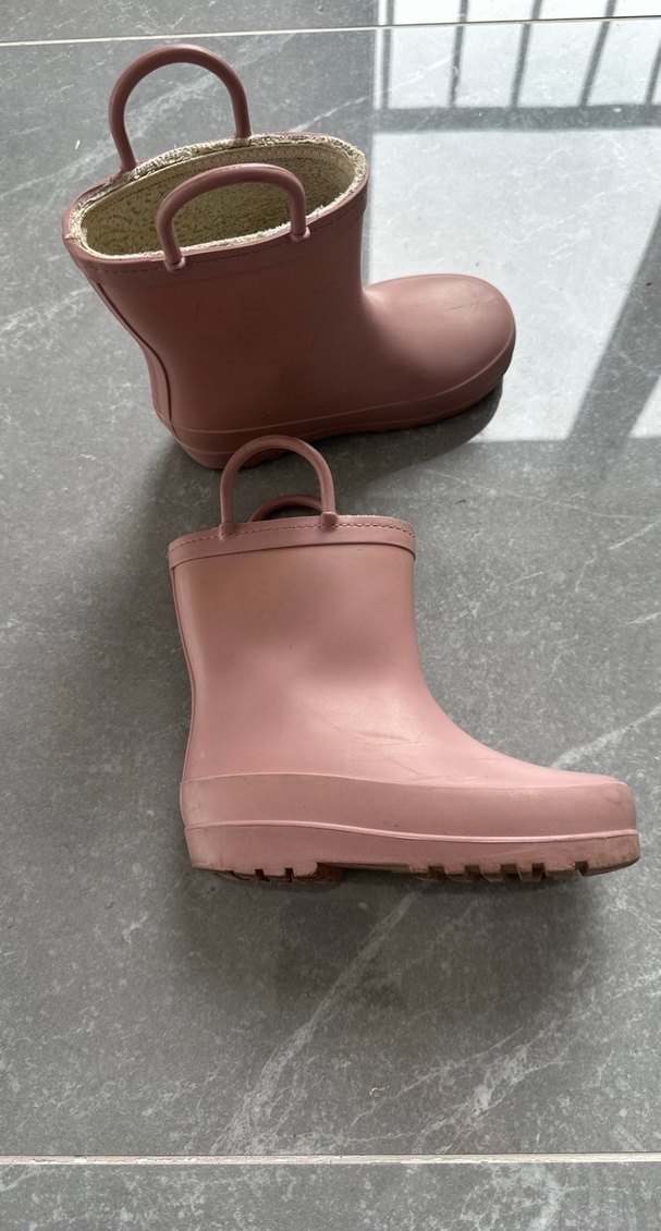 Kız Çocuk Pembe Lastik Botlar - Görsel 5