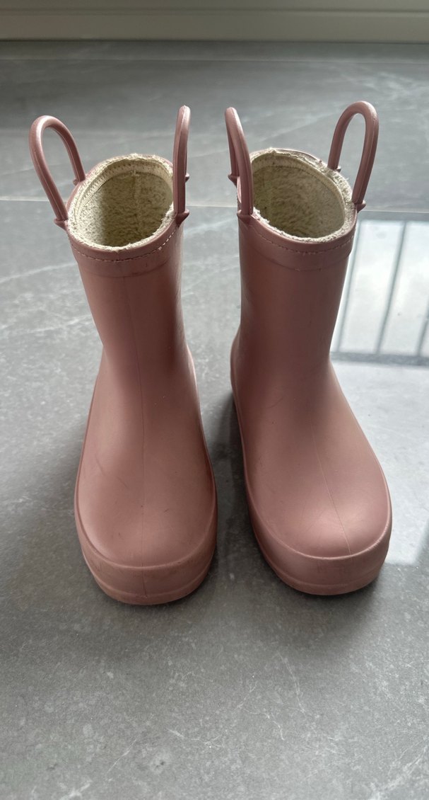 Kız Çocuk Pembe Lastik Botlar - Görsel 2