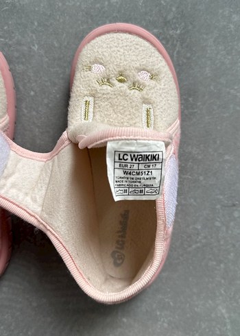 Kız Çocuk Pembe Polar Terlik - Görsel 5