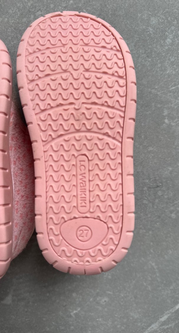 Kız Çocuk Pembe Polar Terlik - Görsel 4