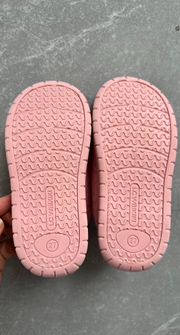 Kız Çocuk Pembe Polar Terlik - Görsel 3