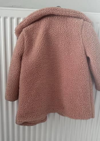 Kız Çocuk Pembe Peluş Kaban - Görsel 6
