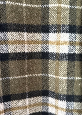 Düğmeli Ekose Kadın Yün Gömlek - Görsel 3