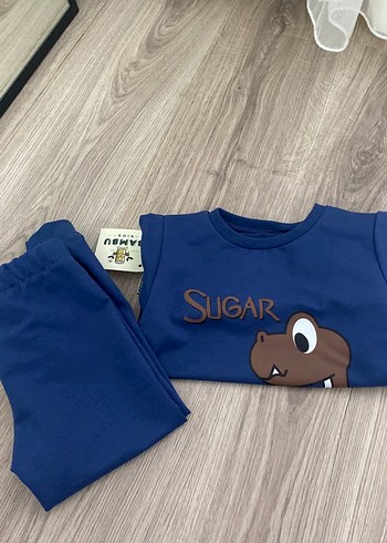 Mavi Bebek Erkek Sweatshirt ve Pantolon Takımı - Görsel 2