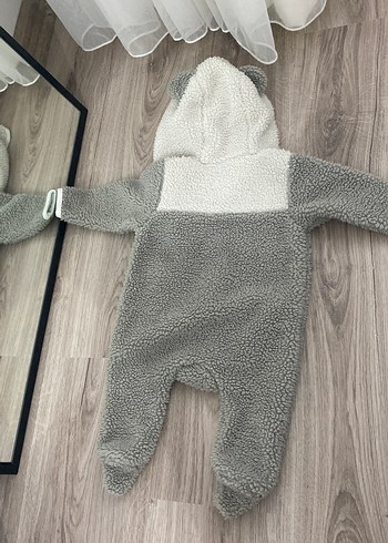 Gri Kürklü Bebek Tulumu - Görsel 3
