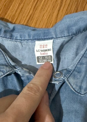 Denim Üstü Tül Detaylı Kız Elbise - Görsel 2