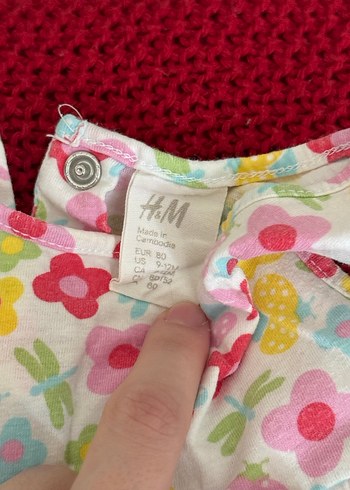 Çiçek Desenli Kolsuz Fırfırlı Kız Bebek Elbisesi - Görsel 2